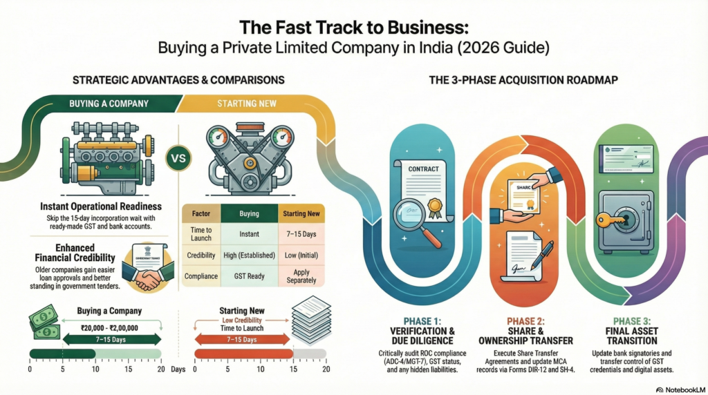How to Buy a Private Limited Company in India (Step-by-Step Guide 2026)