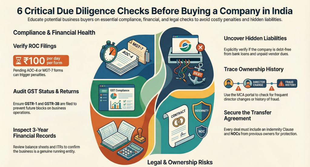 7 Things to Check Before Buying a Company in India (Avoid Costly Mistakes)